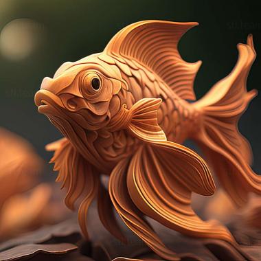 3D model Goldfish fish (STL)